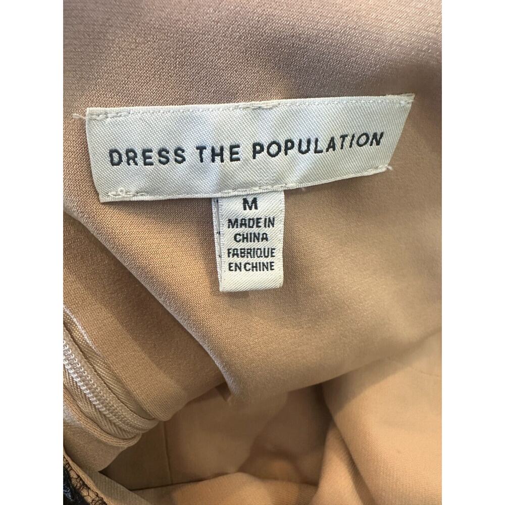 Dress the Population Audrey 3D Embroidered Fit & Flare Dress Women's Size Medium - Picture 11 of 16